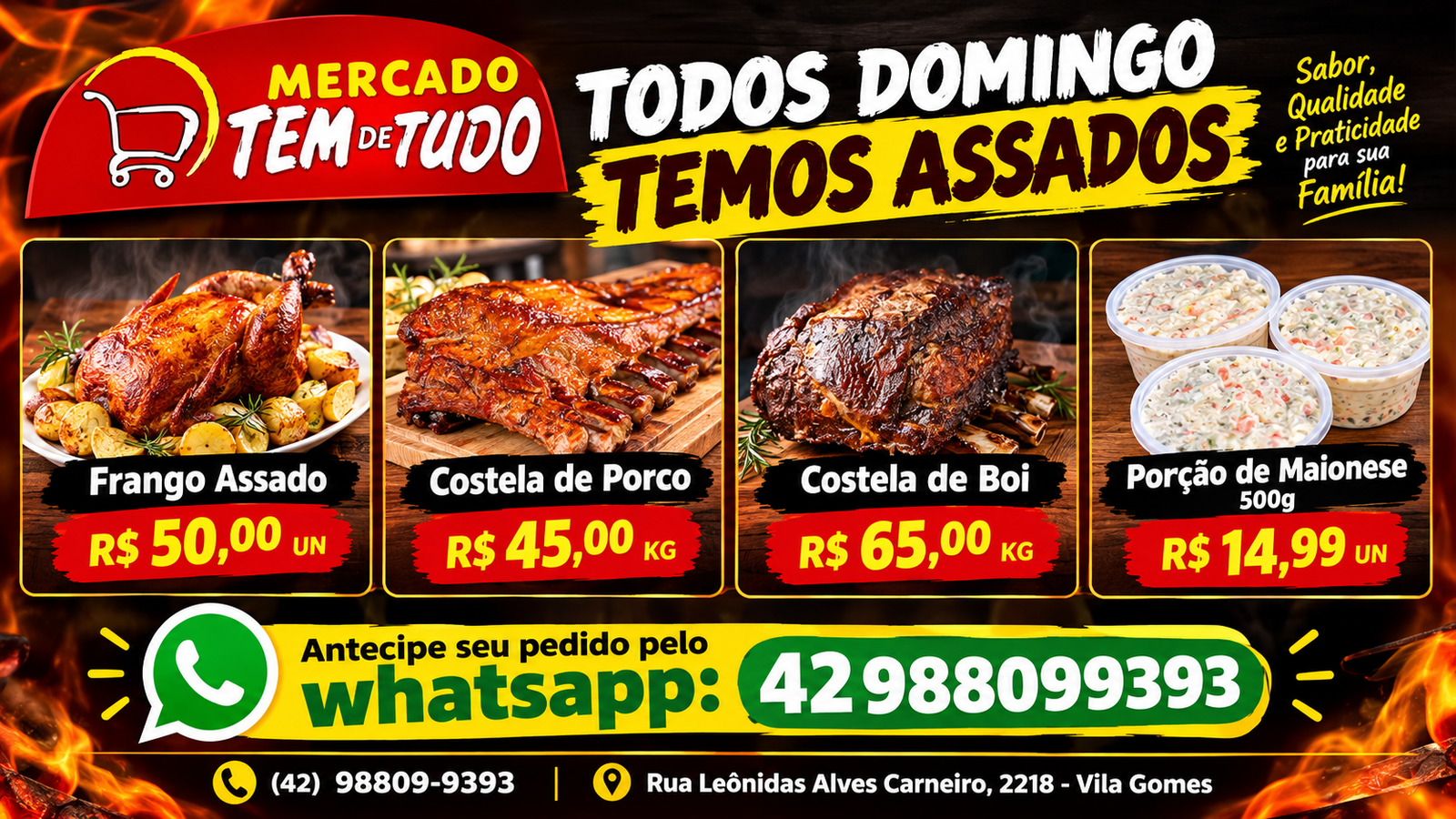 MERCADO TEM DE TUDO - ORTIGUEIRA/PR